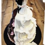 Hochzeitstorte im Stile von "Schoko trifft Milch"