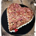 Rührkuchen-Erdbeerherz