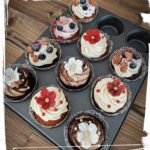 bunte Cupcakes zur Hochzeit