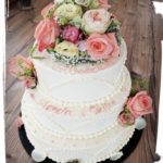 Hochzeitstorte in Vintage Look