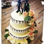3 stöckige Hochzeitstorte