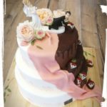 Hochzeitstorte schwarz/weiß