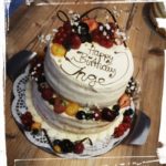 naked cake Torte zum Geburtstag