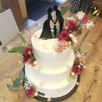 3-stöckige Hochzeitstorte