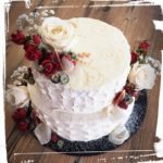 2. stöckige elegante Hochzeitstorte